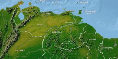 نقشه از ونزوئلا جغرافیا