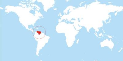 نقشه از ونزوئلا مکان در جهان
